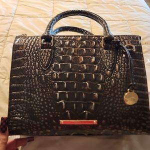 Brahmin Anywhere Convertible Satchel Ironwood Leather Bag - BNWT